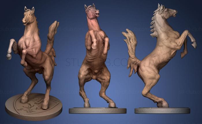 3D model HORSE SCULPTURE LO (STL)